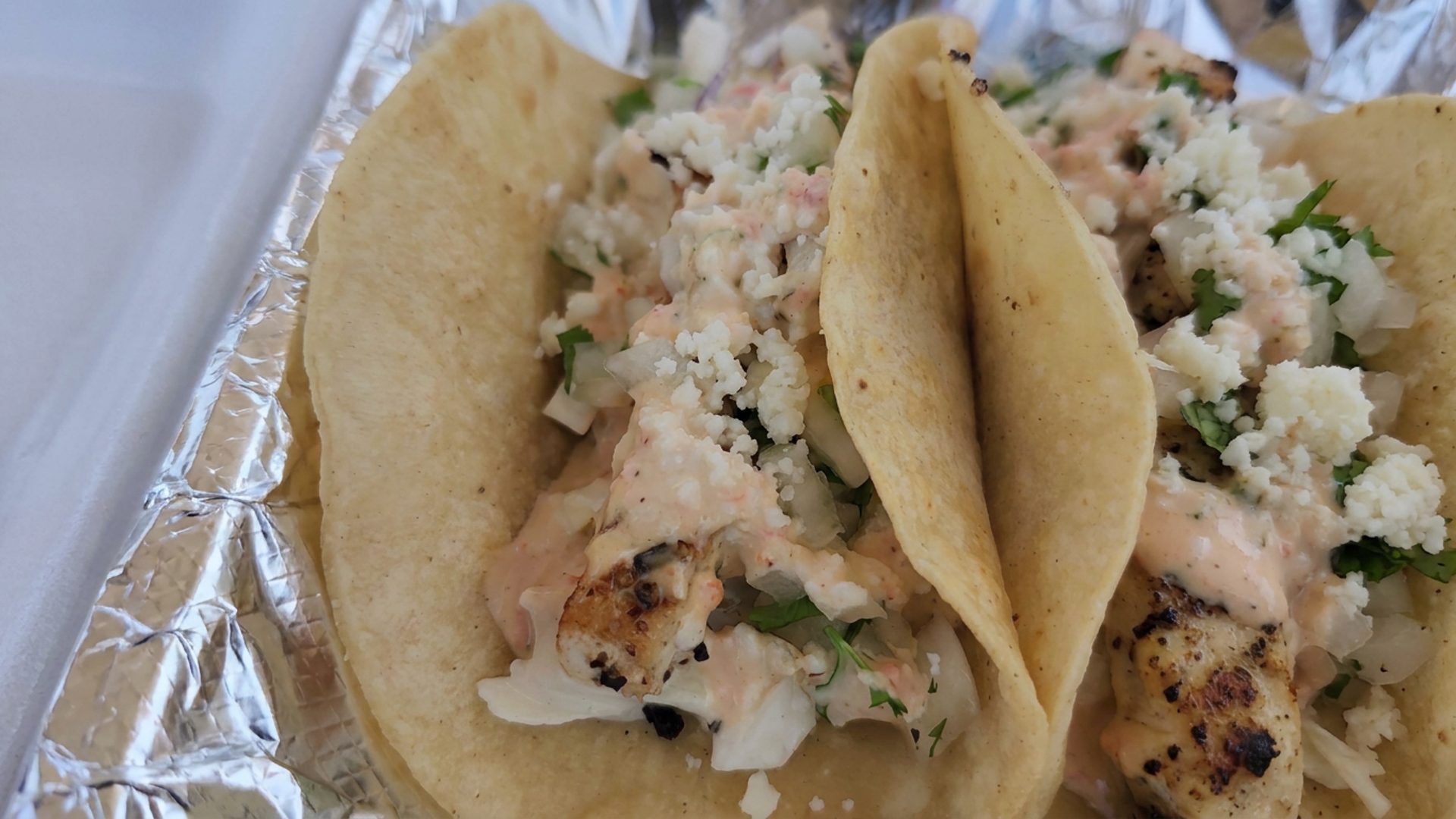 The fish tacos